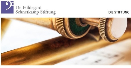 © Homepage Dr. Hildegard Schnetkamp Stiftung © Homepage Dr. Hildegard Schnetkamp Stiftung