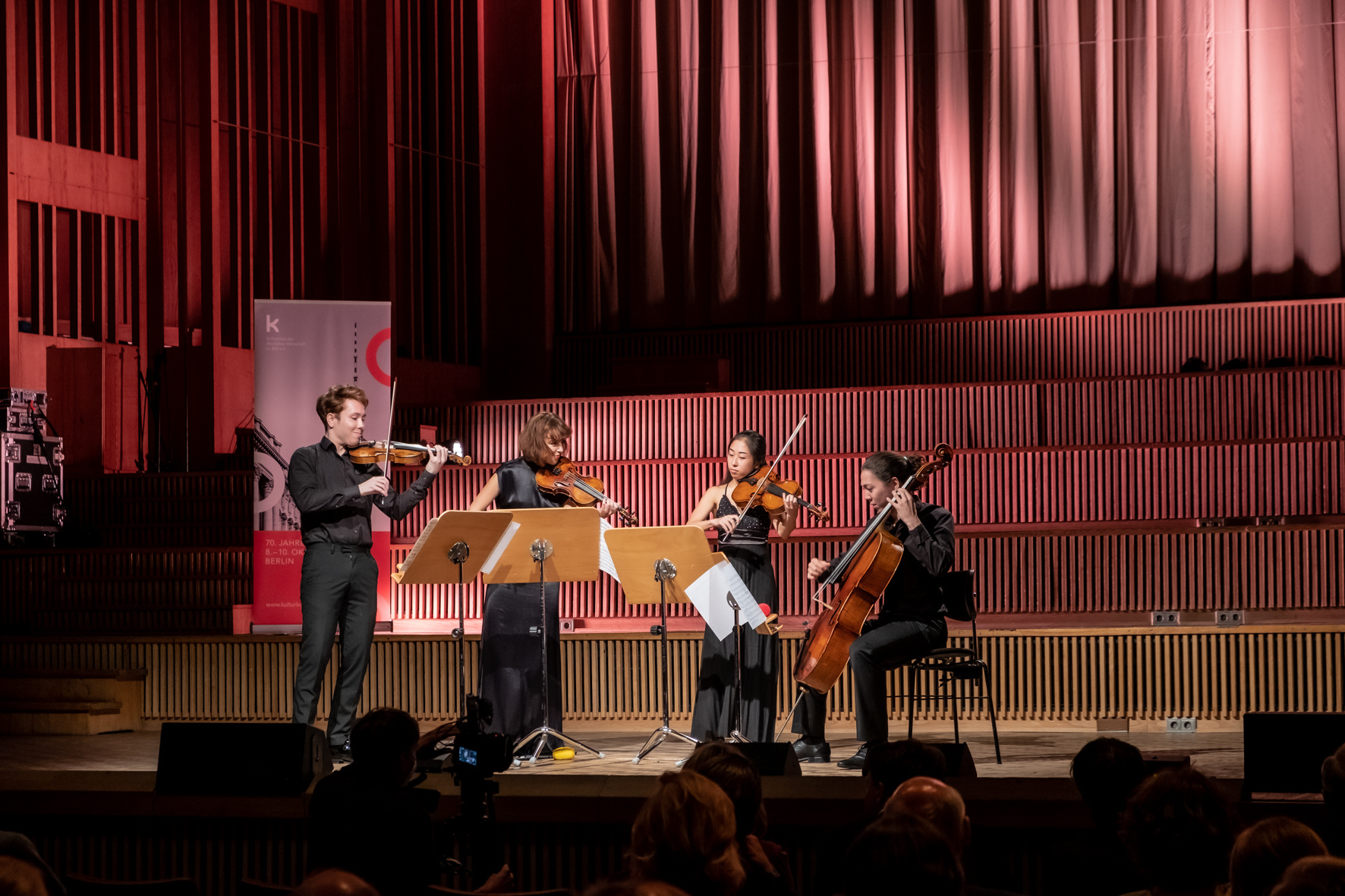 70. Jahrestagung 2021: Leonkoro Quartet, Sonderpreis 2021 Ton & Erklärung Ensemble, Haus des Rundfunks, Berlin © Kulturkreis/Schwickerath/Talinski - © Kulturkreis/Schwickerath/Talinski